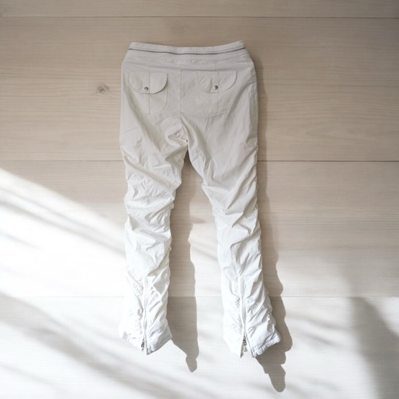Vtg Y2K Bogner Ski Snowboard White Women’s Ruched Stylish Pants Size US 8 Long - Picture 2 of 10